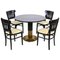 Bentwood Dining Table and Chairs by Otto Wagner for Thonet, Austria, 1910s, Set of 5 1