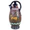 Art Deco Majolica Vase mit Emaillefarbe von Amphora, 1920er 1
