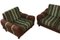 Swedish Living Room Set in Fabric, Set of 3 4