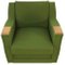 Aichaids Lounge Chair in Green Fabric 4
