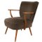 Vintage Lounge Chair in Fabric with Wood Structure 1