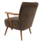 Vintage Sessel aus Stoff mit Holzgestell 10