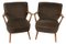 Vintage Sessel aus Stoff mit Holzgestell 13