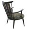 Black Delmenhorst Armchair with Cushion 4