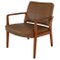 Arvtrask Armchair in Leather and Teak, Image 1