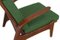 Bemmer Lounge Chair in Green Fabric 10