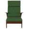 Bemmer Lounge Chair in Green Fabric 6