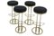 Vintage Stools in Brass, Set of 4 4