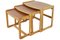 Maghull Nesting Tables in Wood, Set of 3, Image 7