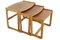 Tavolini ad incastro Maghull in legno, set di 3, Immagine 9