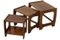 Tavolini a incastro Raywell in legno, set di 3, Immagine 2