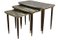 Tables Gigognes Rider Noires en Formica, Set de 3 4