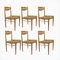 Dining Room Chairs with Rattan Flechtheims, Set of 6 1