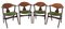 Cow Horn Stiens Dining Room Chairs from Wébé, Set of 4 2