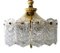 Hanging Lamp in Brass with Frosted Iced Glass 8