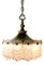 Hanging Lamp in Brass with Frosted Iced Glass, Image 2