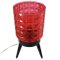 Lampe Tripode en Plastique Rouge 6