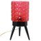 Lampe Tripode en Plastique Rouge 1