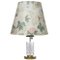 Table Lamp in Crystal with Floral Shade, Image 1