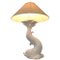 Lampada da tavolo vintage con base a forma di pesce in ceramica, Immagine 1