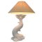 Vintage Table Lamp with Fish Base in Ceramic 9