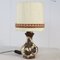 Vintage Tischlampe aus Keramik 1