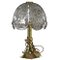 Glass & Brass Mushroom Table Lamp 4