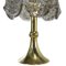 Glass & Brass Mushroom Table Lamp, Image 6