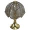 Glass & Brass Mushroom Table Lamp 3