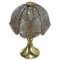 Glass & Brass Mushroom Table Lamp, Image 3