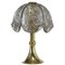 Lampe de Bureau Champignon en Verre et Laiton 1