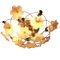 Blumen Deckenlampe in Gold 11