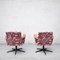 Vintage Patterned Office Chairs, Set of 2 3