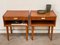 Mid-Century Scandinavian Teak Bedside Tables With Drawers, Set of 2 4