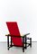 Stuhl in Rot & Blau von Gerrit Thomas Rietveld für Cassina 10