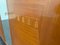 Mid-Century Wardrobe Rounded Doors Inlaid with Brass Tips 13