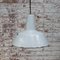Lampe à Suspension d'Usine Industrielle Vintage en Émail Gris Clair de Philips, Pays-Bas 4