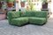 Space Age Green Modular Sofa from Wittmann, Austria, 1970s, Set of 3 1