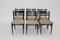 Mid-Century Modern Braune Esszimmerstühle aus Buche im Stil von Gio Ponti, Italien, 1960er, 6er Set 2
