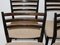 Mid-Century Modern Brown Beech Dining Chairs in the style of Gio Ponti, Italy, 1960s, Set of 6, Image 3
