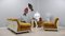 Amanta Armchairs by Mario Bellini for C&B Italia, 1960s, Set of 4, Image 3