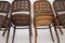 Brown Beech Dining Chairs in the style of Josef Hoffmann 1990s, Set of 4 10