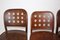 Brown Beech Dining Chairs in the style of Josef Hoffmann 1990s, Set of 4 2
