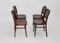 Brown Beech Dining Chairs in the style of Josef Hoffmann 1990s, Set of 4 5