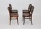 Brown Beech Dining Chairs in the style of Josef Hoffmann 1990s, Set of 4, Image 5