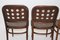 Braune Esszimmerstühle aus Buche im Stil von Josef Hoffmann 1990er, 4er Set 7