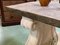 Large Raw Wood and Stone Console Table 9