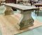 Large Raw Wood and Stone Console Table 6