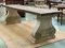 Large Raw Wood and Stone Console Table 3