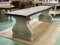 Large Raw Wood and Stone Console Table 2